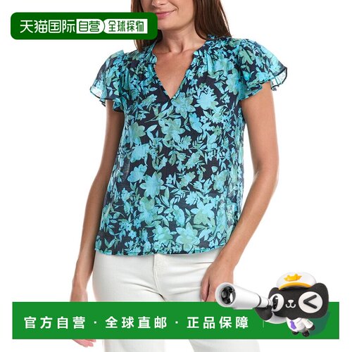 自营CeCe领衬衫-海军蓝 美国奥莱直发