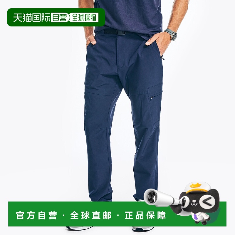 自营 Nautica 男式 Navtech 修身实用长裤 - 深靛蓝 美国奥莱直发