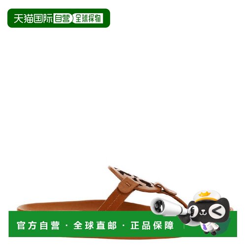 自营Tory Burch Miller Cloud Leather Thong Sandals - bourbon