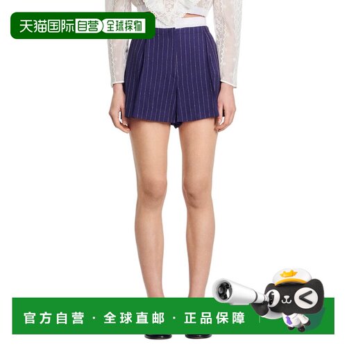 自营Sandro Marie Short-蓝色短裤 美国直发奥莱
