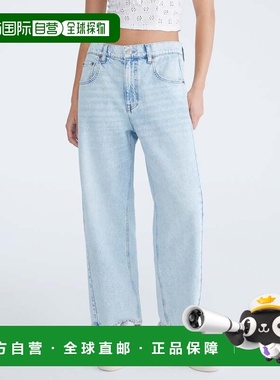 自营Aeropostale Mid-Rise Barrel Leg Jean - light wash 美国奥
