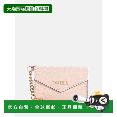 自营guessEldoria Logo Envelope Keychain - soft pink 美国奥莱