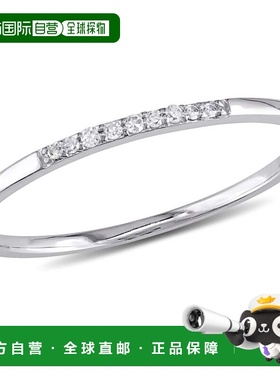 自营mimi & maxMimi&Max钻石风格婚戒10k白金-白色 美国奥莱直发