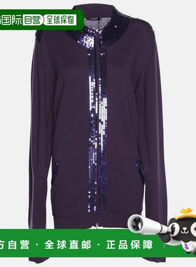 自营Marina Sport By Marina Rinaldi Purple Stretch Knit Sequi