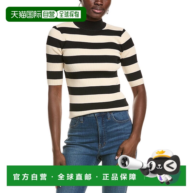 自营Endless Rose Striped Top - black 美国奥莱直发