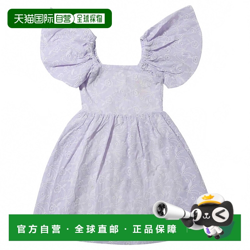 自营vignette女孩的草地小眼Hallie连衣裙，薰衣草色 美国奥莱直