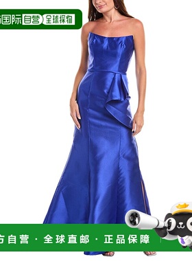 自营Rene Ruiz天皇服-蓝色 美国奥莱直发鱼尾裙长裙晚礼服礼服