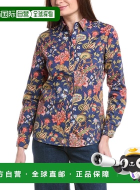自营J.McLaughlin Lois Blouse - navy 美国奥莱直发