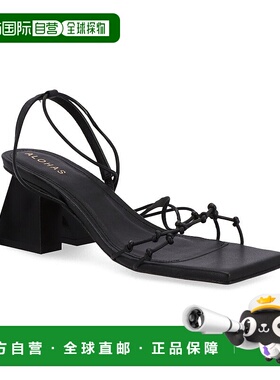 自营 ALOHAS Juniper皮革凉鞋-黑色 美国奥莱直发新款单鞋