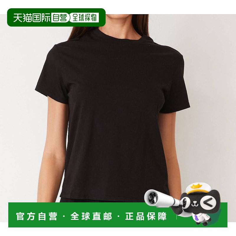 自营 monrow女式基本款上衣，黑色 美国奥莱直发