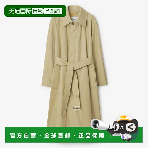 自营Burberry Gabardine Bradford Car Coat - hunter 美国奥莱直