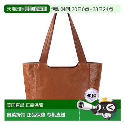 自营 the sak德扬手提包-皮革-烟草花压花 美国奥莱直发单肩包