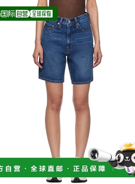 1h可退 香港直邮潮奢 Levi'S 李维斯 女士 蓝色 Ribcage Bermuda