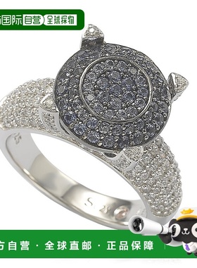 自营Suzy Levian Sterling Silver Pave Yellow Cubic Zirconia R