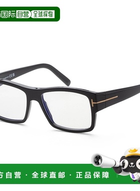 自营Tom Ford Unisex 55mm Opticals - shiny black 美国奥莱直发