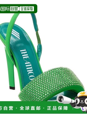 自营 the atticoAttico Rem 105 露跟凉鞋 - 绿色 美国奥莱直发