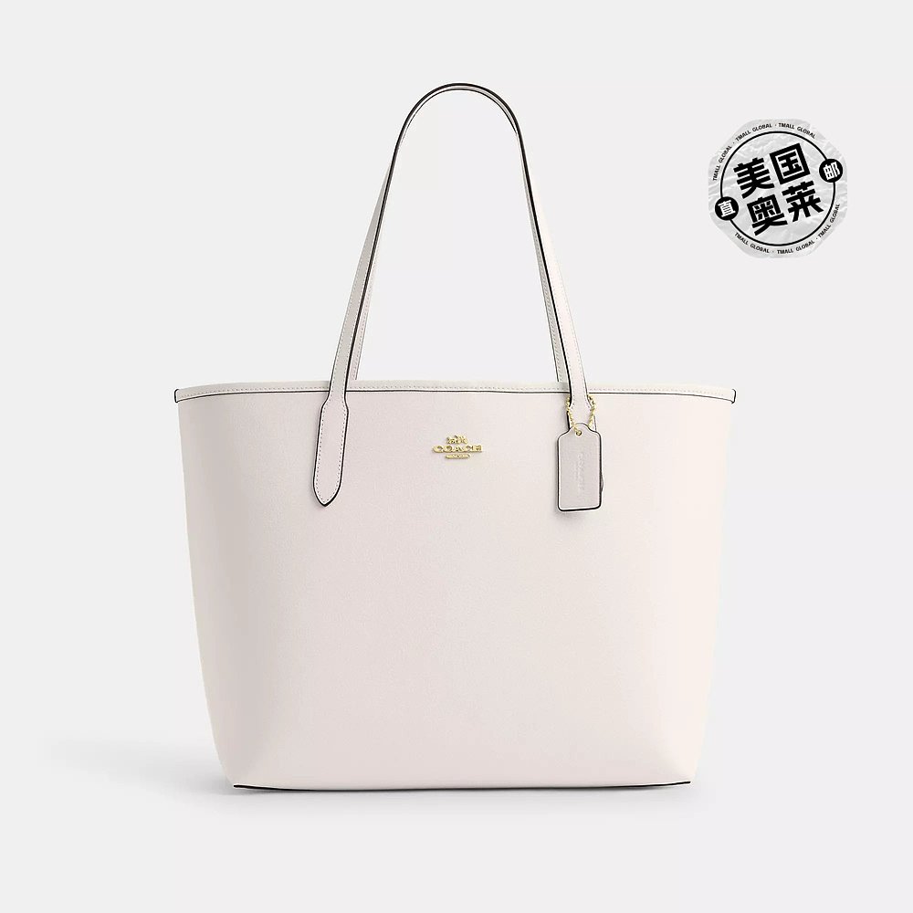 Coach/蔻驰 City 托特包 金色/粉笔色CR111 【美国奥莱】直发 箱包皮具/热销女包/男包 托特包 原图主图