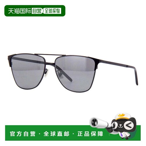 自营saint laurentSL280 003 Silver/Grey - black 美国奥莱直发