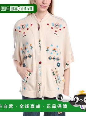 自营Johnny Was Josiy Poncho - white 美国奥莱直发