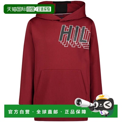 自营Boys Tommy Hilfiger TSP Fast Break Hoodie Red Long Sleev