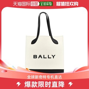 bally 单肩包帆布真皮购物袋巴利托特包 女士 美国直邮