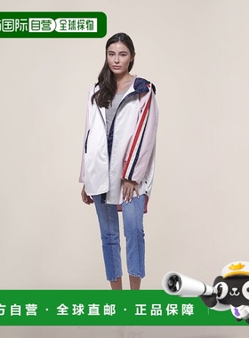 自营 members only秋款女士长款缎面斜纹夹克 白色 美国奥莱直发