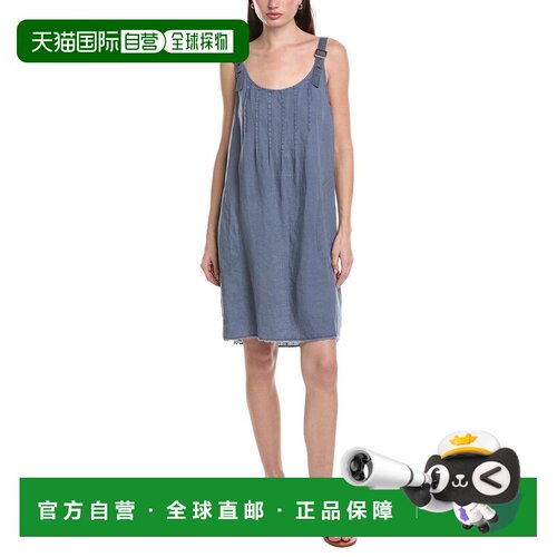 自营XCVI Pilar Linen Tank Dress - blue 美国奥莱直发连衣裙