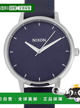 自营 Nixon Kensignton 皮革不锈钢紫红色 37 毫米女士手表 A1083