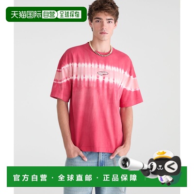 自营Aeropostale Quiksilver Tie-Dye Logo Tee - red 615 美国奥