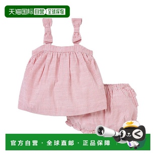 红色 jack珍妮和杰克条纹套装 美国奥莱直发 and 自营janie