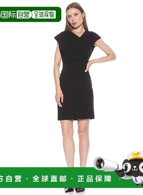 自营 alexia admor雏菊连衣裙-黑色 美国奥莱直发