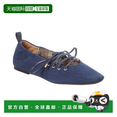 自营rag & bone Sophia Denim Ballet Flat - blue 美国奥莱直发