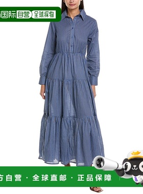 自营 anna kay安娜凯护理Maxi连衣裙 - 蓝色 美国奥莱直发