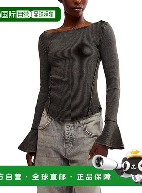 自营Free People Women's Soul Sister Layering Top, Black - bl