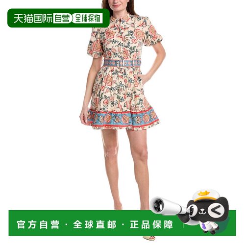 自营Sam Edelman Poplin Print Mini Dress - pink 美国奥莱直发