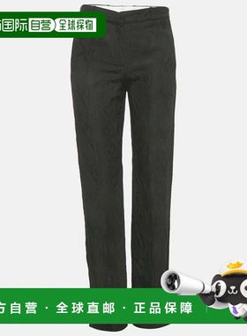 自营Joseph Black Matt Reptile Jacquard Silk Trousers - black