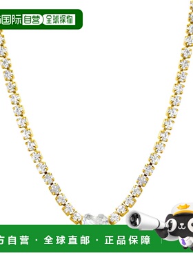 自营 adornia防水水晶心形网球链项链金 - 黄色 美国奥莱直发吊坠