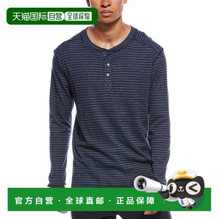 自营Vintage 1946 Flat Back Henley Shirt - blue 美国奥莱直发