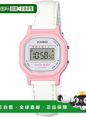 自营Casio Women's Classic Digital Watch with Pink Leather Ba