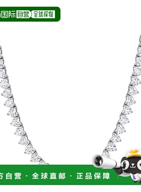 自营mimi & max31 1/2 CT TGW Created 925 纯银白色蓝宝石网球项