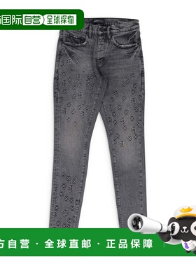 自营purple brandGrey Embossed P001 Denim - grey 美国奥莱直发
