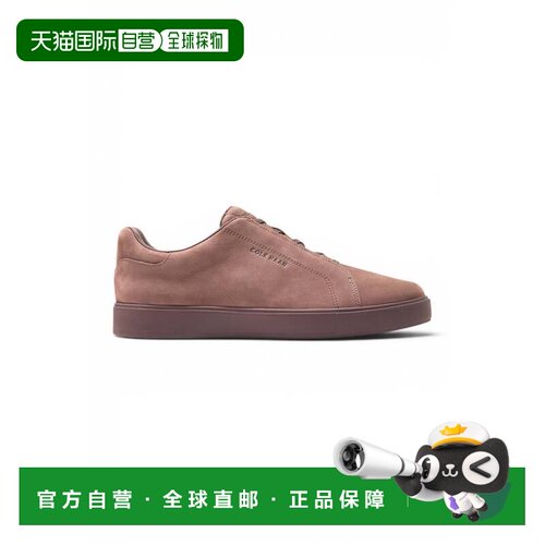 自营Cole Haan男士GrandPro Luxe Mile Trainer棕色磨绒运动鞋-C4
