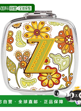 自营 Carolines Treasures CJ2003-ZSCM 字母 Z 花卉芥末和正品