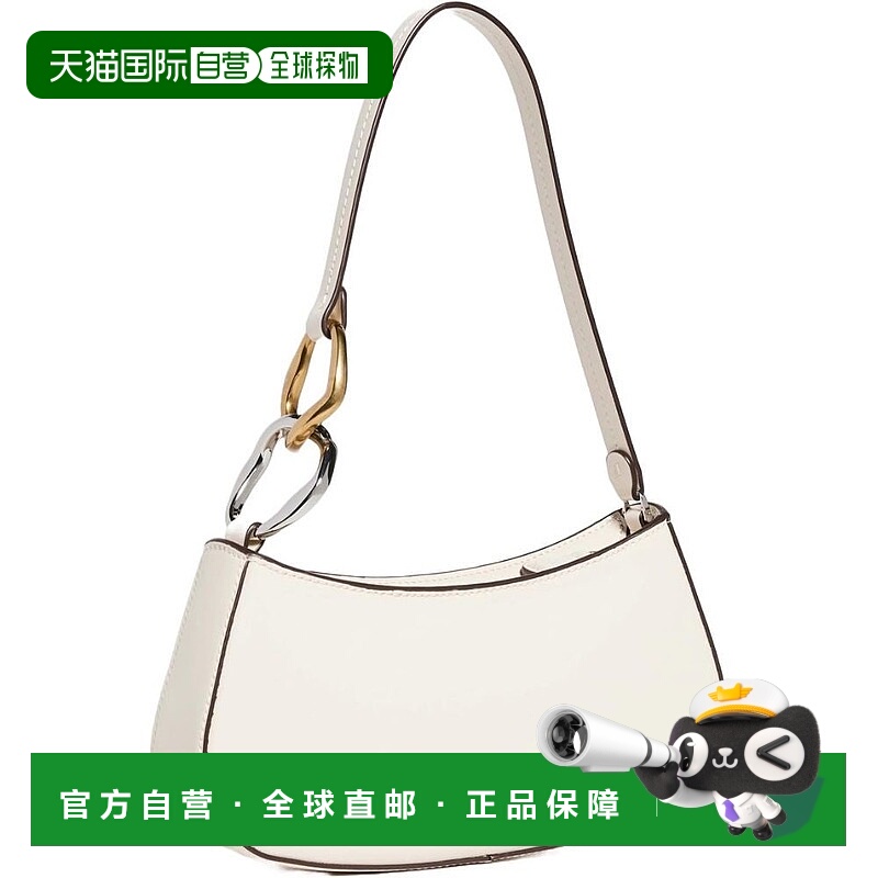 自营Staud Women's Ollie Leather Shoulder Bag, Cream - cream