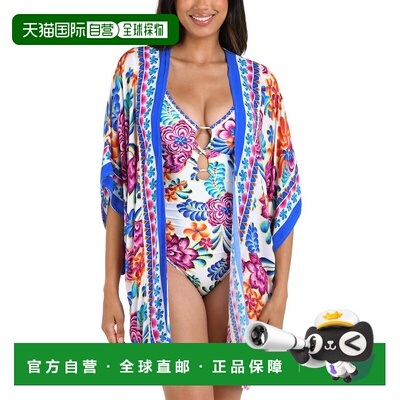 自营La Blanca Kimono Coverup - multi 美国奥莱直发泳衣