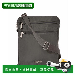 自营baggallini Securtex Anti-Theft Large Crossbody Bag - cha