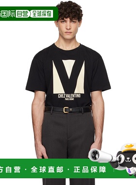 1h可退 香港直邮潮奢 valentino 华伦天奴 男士 黑色 Jersey Cott
