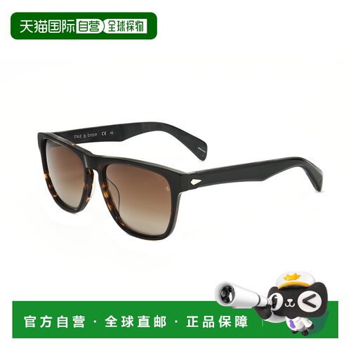 自营Rag & Bone Men's 56 mm Brown Sunglasses - havana gold 美