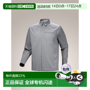 加拿大直邮Arc'teryx Skyline 男士长袖现代按扣衬衫,采用柔软轻