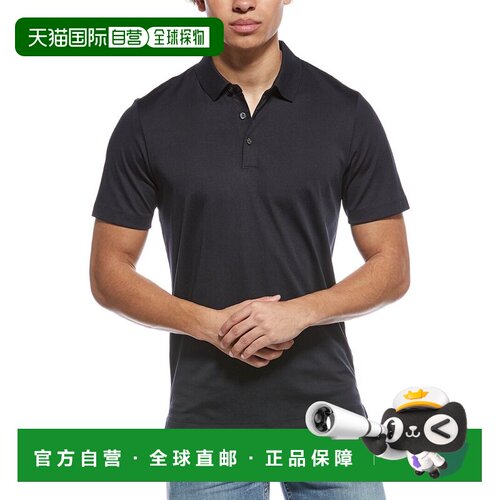 自营Theory Atlas Polo Shirt - black 美国奥莱直发